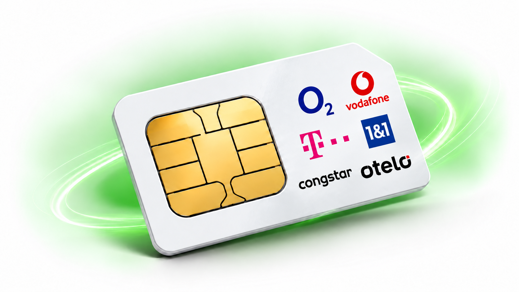 SIM-Karte mit O2, Vodafone, Telekom, 1&1, congstar und otelo