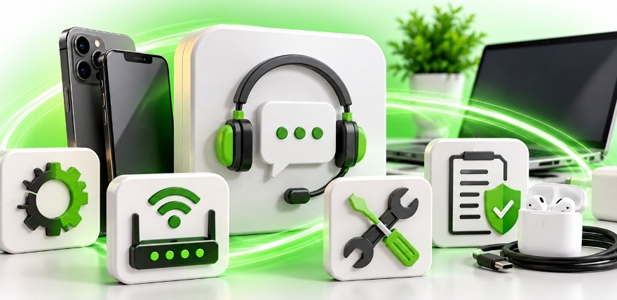 Services – Zubehör, Support und Technik